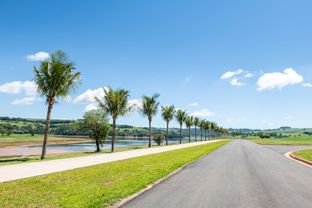 Vista aérea do condomínio