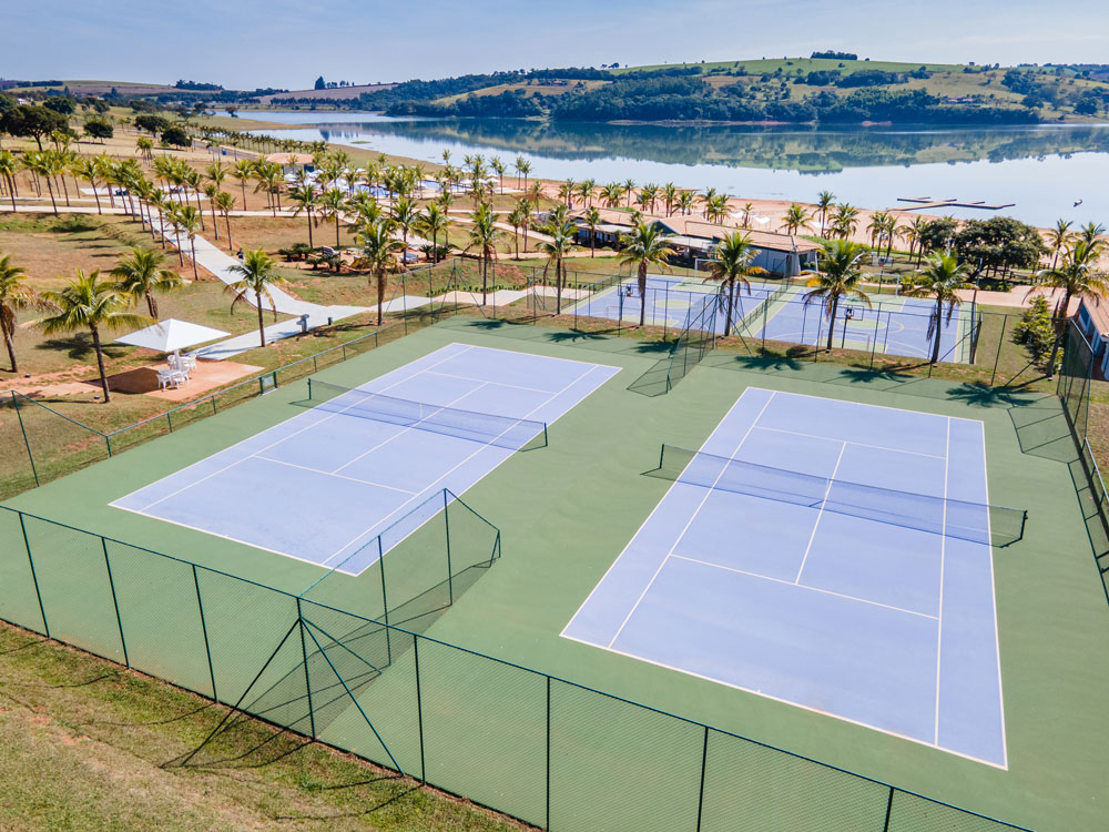 Vista aérea do condomínio